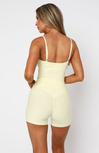 Keep Up High Waisted Shorts 4 Lemon