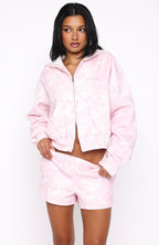 Hiding Away Lounge Shorts Pink Camo