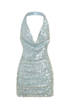 At The Function Halter Mini Dress Mist