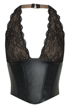 Dreams And Delights PU Bustier Black