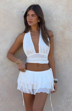Dolce Dreams Mini Skort Off White