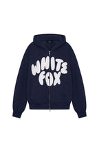 Club 14 Allie Boxy Zip Front Hoodie Navy