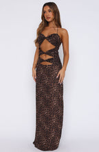 Baby Of Mine Halter Maxi Dress Exotic Spot