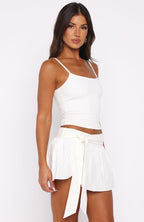 Weekend Moment Mini Skort White