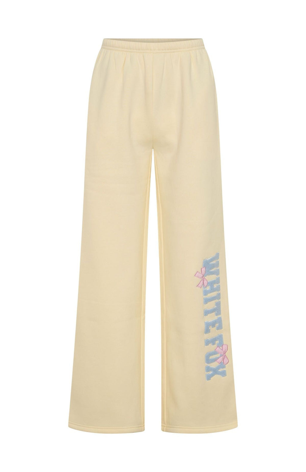Daydreamers Madeline Wide Leg Sweatpants Lemon