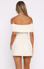Wherever You Are Mini Dress Off White