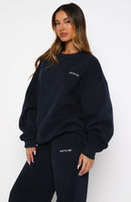 Test Drive Oversized Sweater Dark Navy