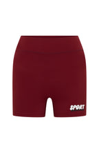 Club 14 Peyton Bike Shorts Burgundy