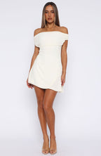 High Horse Mini Dress Off White