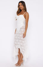 Darling Girl Midi Dress White