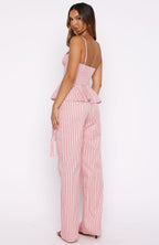 Tempt Me Not Pants Pink Stripe