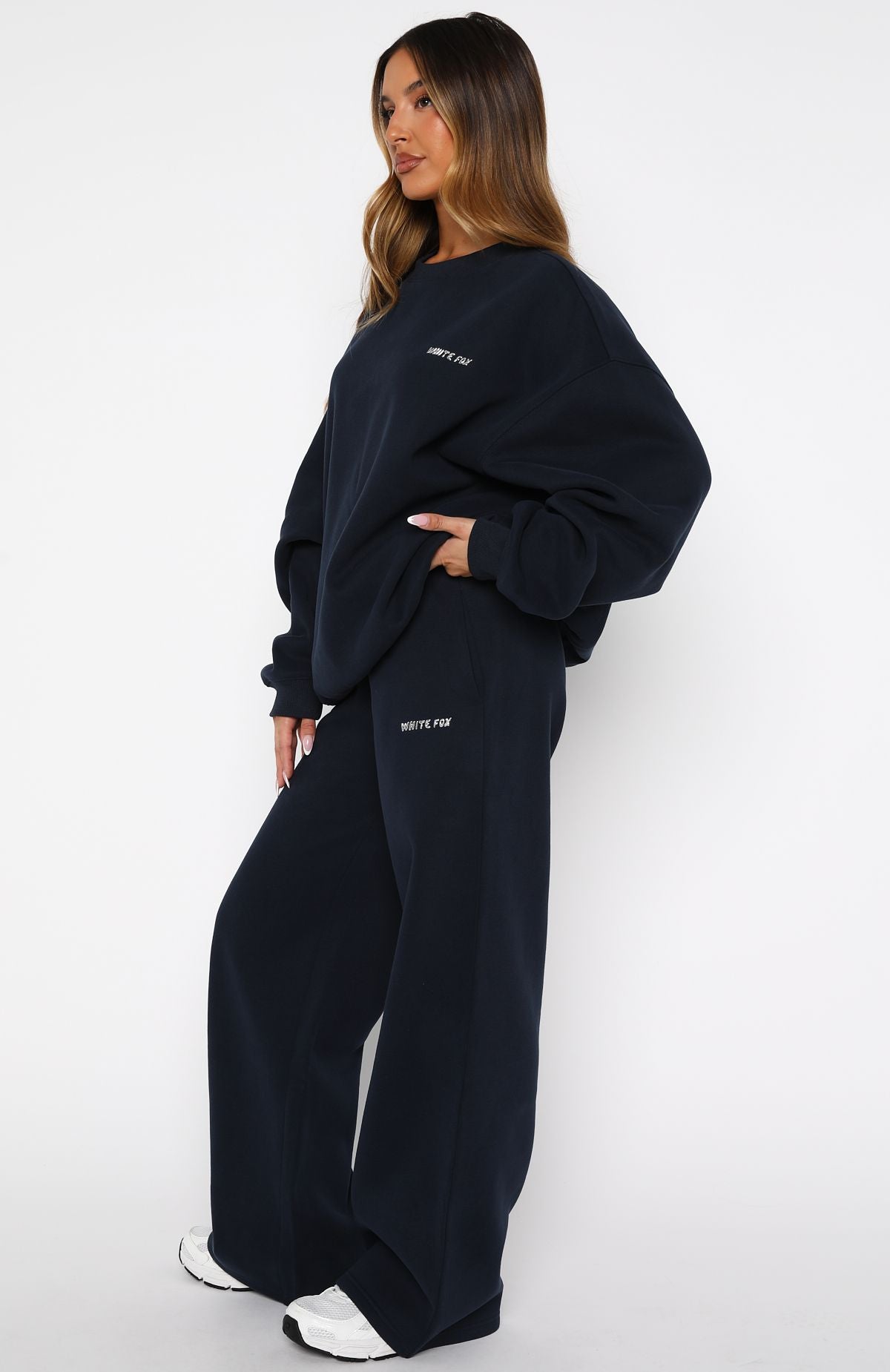 Test Drive Wide Leg Sweatpants Dark Navy