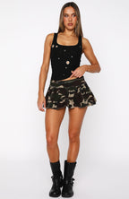 Unspoken Bond Mini Skort Camo
