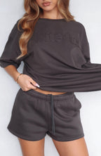 From The Archives Lexi Lounge Shorts Charcoal