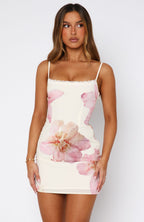 Summer Fling Mini Dress Lemon Orchid