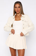 Ayla Denim Jacket Cream