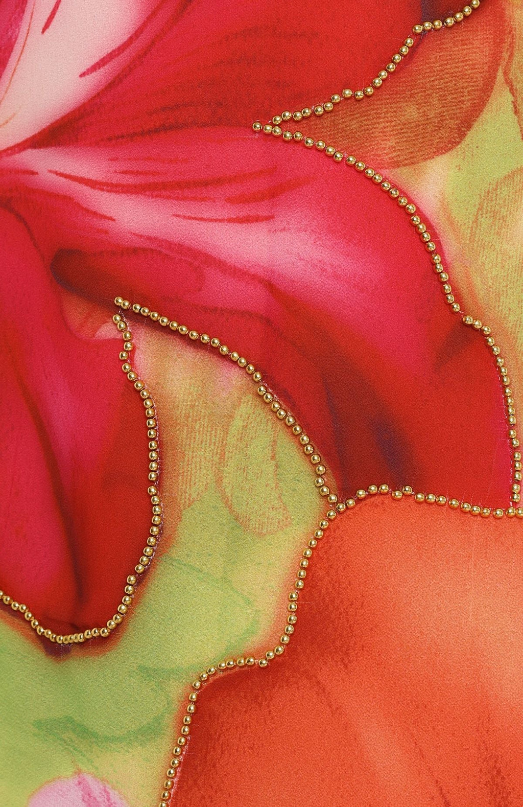 Nostalgic Dream Beaded Mini Skirt Tropical Bloom