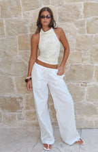 Sweet Like Me Wide Leg Pants White