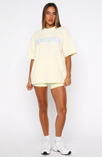Daydreamers Madeline Oversized Tee Lemon