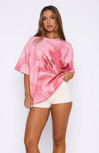 Most Loved Oversized Tee Pink