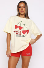 Club 14 Izzy Oversized Tee Lemon