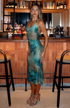 Tropic Like It's Hot Midi Dress Mystic Blossom