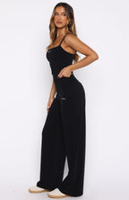 Core Strengths Wide Leg Pants Black