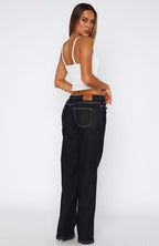 Skylar Low Rise Straight Leg Jeans Dark Indigo