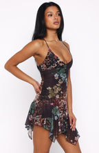 Floating Through It Mini Dress Mystic Leopard