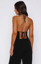 Way She Walks Top Black