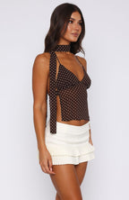 Ignoring Me Mini Skort Off White