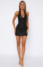 Holdin' Me Back Mini Dress Black