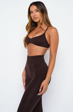 Rush Seamless Sports Bra Dark Chocolate