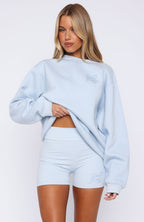 Love You Forever Bike Shorts Baby Blue