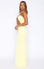 Don't Take Too Long Maxi Dress Lemon