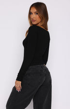 Always Right Long Sleeve Top Black