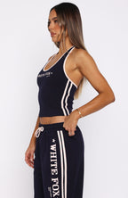 Star Of The Night Halter Top Navy