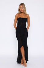 Still Got It Mesh Maxi Dress Black