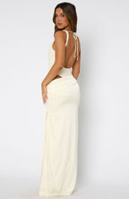 Moonlight Muse Maxi Dress Lemon