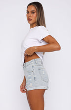 Bailey Denim Shorts Light Blue