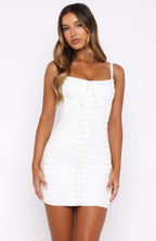 Chic Mornings Mini Dress Off White