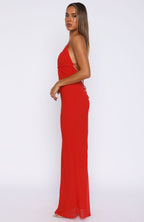 Put You First Maxi Dress Red