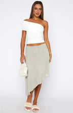 Hidden Grace Midi Skirt Sage