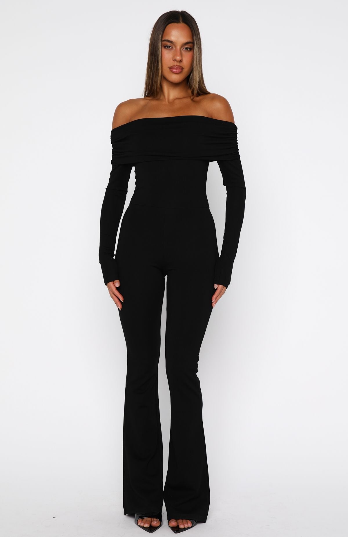 For The Girls Long Sleeve Jumpsuit Black