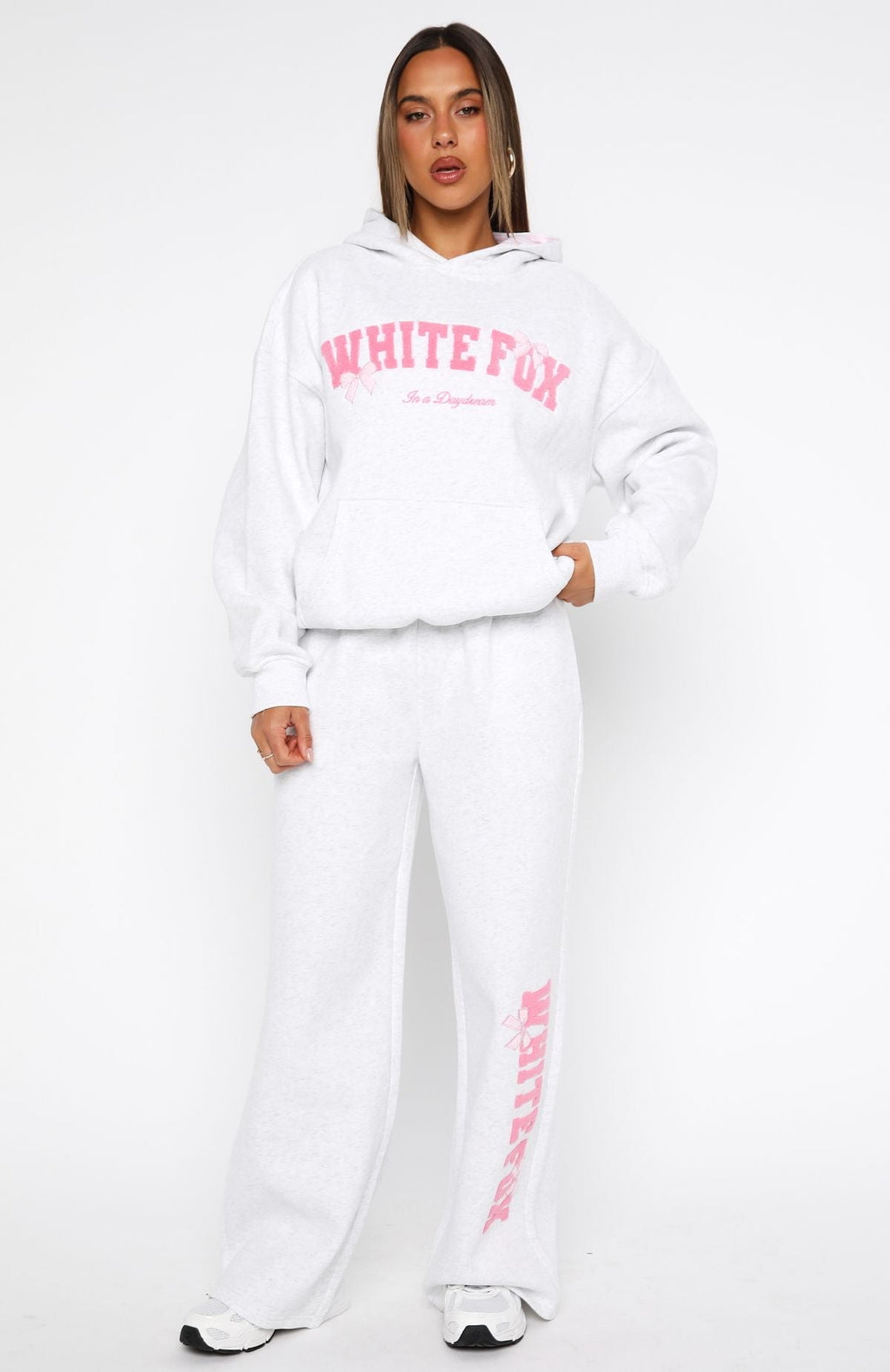 Daydreamers Madeline Oversized Hoodie Grey Marle