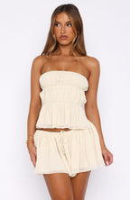 Flawless Mini Skirt Cream