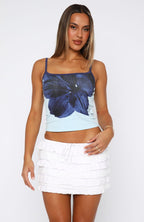 Don't Fit In Tank Top Blue