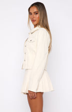 Ayla Denim Jacket Cream