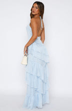 The Time We Shared Maxi Dress Baby Blue