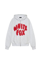 Club 14 Allie Boxy Zip Front Hoodie Grey Marle